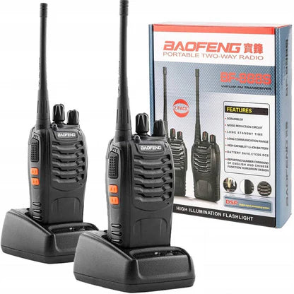 Walkie Talkie - Baofeng BF-888s Upto 2.5km Range